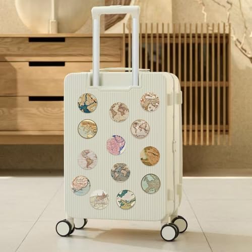 50PCS Travel Stickers, Vintage Map Earth Stickers