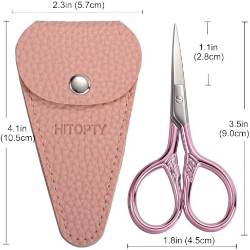 Small Pointed Scissors for Women Men Facial Hair, Beard, Mustache