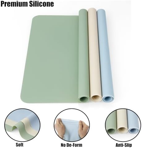 PandaEar 3 Pack Silicone Craft Mats for Resin Casting & Jewelry Making