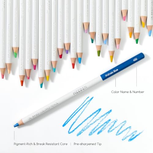 MEEDEN Artist Colored Pencil Set: 72 Oil Based Drawing Pencils For Adults