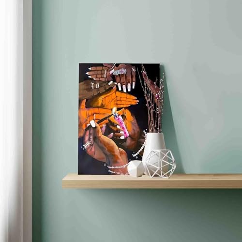 EIBEILI Diamond Art Kits for Adults Black Art Diamond Painting Kits