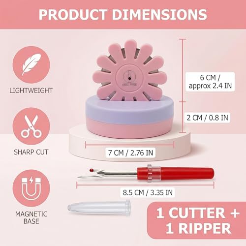 Gblckadof Thread Cutter 2 Pcs with Seam Ripper