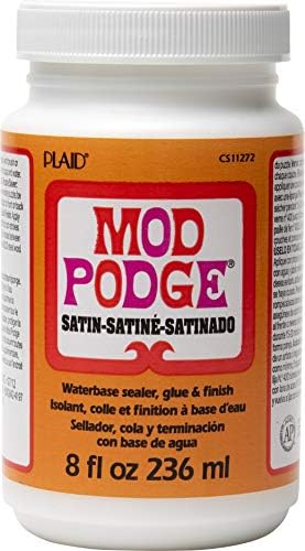 Mod Podge PLCS11272 Water Base Sealer, Glue, Satin Finish, 8 oz., Clear, (Pack of 2)
