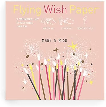 Flying Wish Paper Make a Wish Mini Wishing Kit, Birthday Gift, Mindfulness