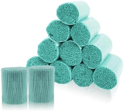 AKZYTUE 12 Rolls Latch Hook Yarn, Precut Rug Yarn for Latch Hook Kits, Crochet Yarn Bundles for Latch Hook Rug Making, DIY Tapestry Crafts for Adults & Beginners,Mint Green