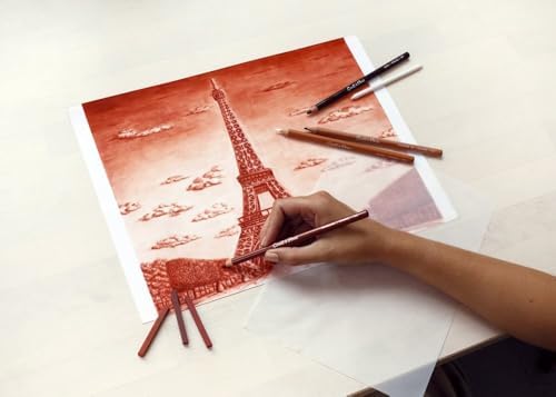Conté à Paris Sketching & Drawing Pencils, Set of 6, Sanguine Assorted