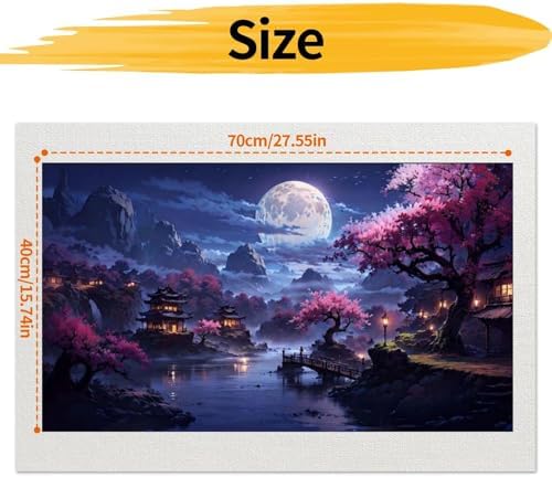 YALKIN Paint by Numbers Kit for Adults, Large Adults'paint-by-Number Kits on Canvas, DIY Acrylic Oil Painting by Numbers Kits, Perfect for Home Decor, Gifts 28x16in