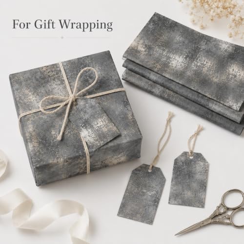 Vintage Scrapbook Paper Double Sided 12x12 Distressed Dark Grunge 24 Sheets