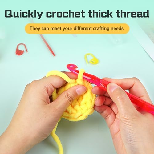 QMNNMA 10 mm Crochet Hook, Large Crochet Hooks for Chunky Yarn