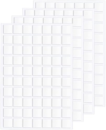 JANYUN 280 Pcs Sticky Dots,10 mm Square Putty Clear Double Sided Tape