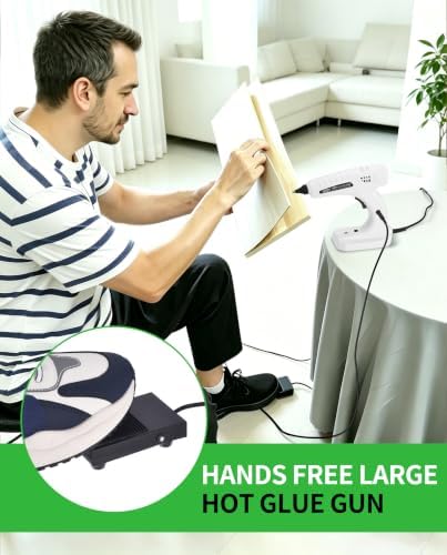 Hot Glue Gun 200W Auto Hand Free Fast Heat W/Full Size Stick Set