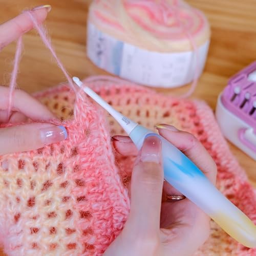 Monipair Crochet Hooks Set, Jelly-Soft Handle, 10 Sizes