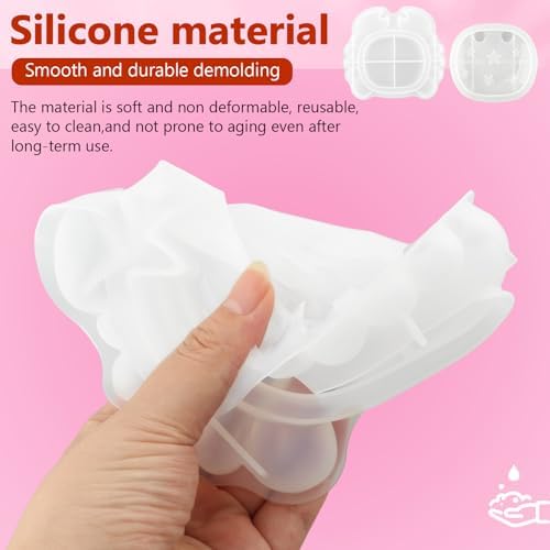 Silicone Crab Box Resin Mold with Lid, Reusable Ocean Theme Jewelry Box