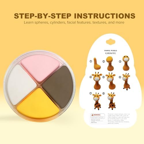 Aestd-ST Air Dry Clay Kit - Animal Theme, Modeling Clay for Kids
