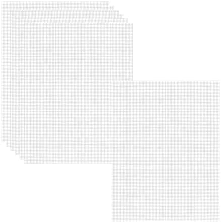 7 PCS Plastic Canvas Sheets, 6 Count Plastic Mesh Sheets for Embroidery, 9.84 x 13 Inch Eye Mesh for Embroidery, Knit Crochet Projects, DIY Handicraft, Make Dividers