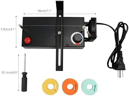 Hot Ribbon Cutter and Sealer Electric Machine with Screwdriver, Lightweight DIY Accessories Strap Cutter, Heat Thermal Cutting for US Plug, Braided Belt or Ribbon Nylon Band Rope Cortadora de Liston