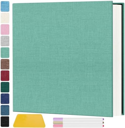 Zesthouse Photo Album Self Adhesive Pages, 60 Pages Magnetic Scrapbook Albums with Sticky Page, Photos Album Holds 8x10 & 5X7 & 4x6 & 6x8 & 3x5, Large Picture Book Ideal Gift for Family Wedding Baby