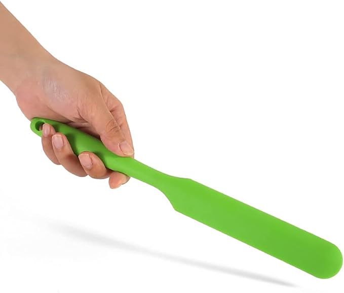 Small Silicone Spatulas Bulk for Kitchen, Baking, Cake Icing, Resin Craft(set of 6), Mini Silicon Scraper Tool, Jar Spatula with Long Handle Heat Resistant, Waxing Sticks Large with Slant for Hard Wax