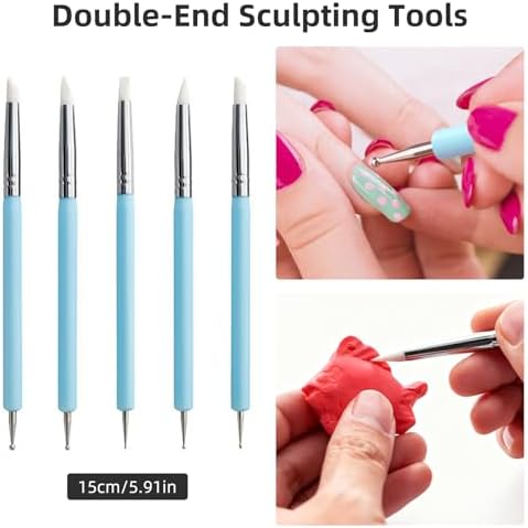 AULEEP 35 PCS Clay Sculpting Tools Kit, Air Dry Clay Tool for Pottery Craft