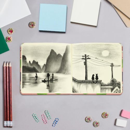 5x5 Sketchbook,Pocket Hardcover Notebooks,Sketch Books for Drawing Writing