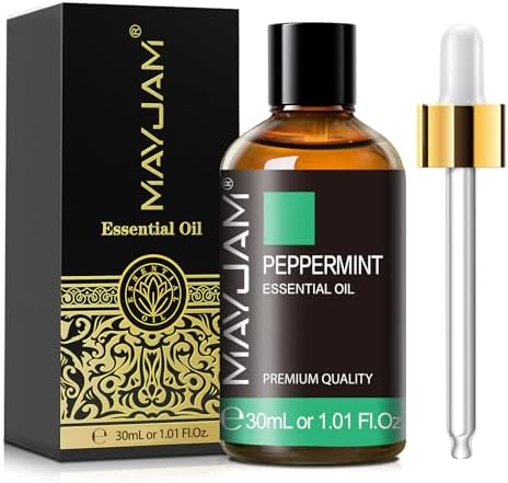 MAYJAM Peppermint Essential Oil for Diffuser Skin Hair Care, 1.01fl.oz