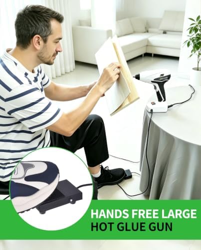Hot Glue Gun 100W Auto Hand Free Fast Heat W/Mini Sticks Set