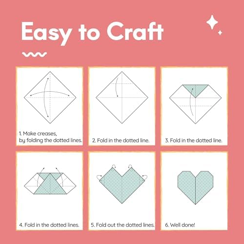 MozArt Japanese Origami Paper 120 Sheets 6x6 Folding Kit Kids Adults