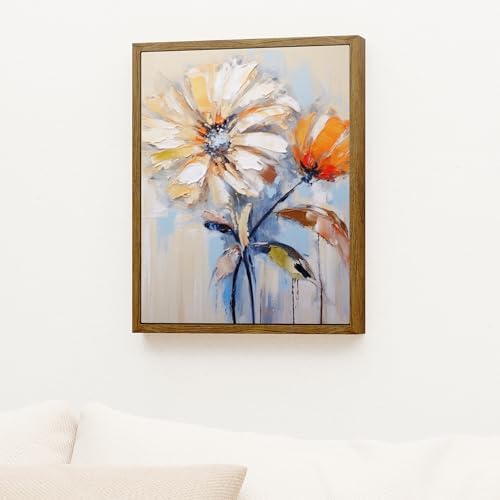 Venusmiles Canvas Frame 11x14 Frame for Canvas Painting Floating for 1" Deep, Floater for Canvas Artist Panel Oil Painting Wall Art Décor, Vertical or Horizontal Picture Wall Decor, Natural