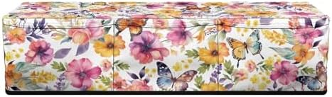 Binienty Flower and Butterfly Scrapbooking Die-Cut Machines Cover with Pockets Carrying Bag Compatible with Cricut Explore Air and Maker