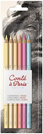 Conté à Paris Pastel Pencils with 6 Count Portrait Colors