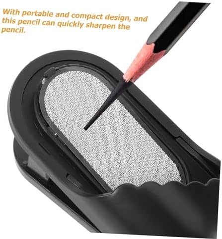STOBOK Sketch Pencil Sharpener Portable Charcoal Nibs Grinding Tool with Clip Design Compact Drawing Supply for Artists Students and Sketching 3.74 X 1.57 X 1.37 in