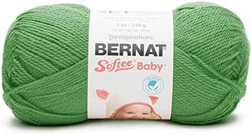 Bernat Softee Baby Yarn for Crocheting Soft, Grass Green, 3-Pack