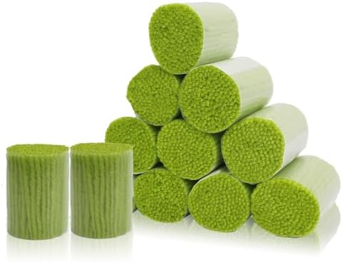 AKZYTUE 12 Rolls Latch Hook Yarn, Precut Rug Yarn for Latch Hook Kits, Crochet Yarn Bundles for Latch Hook Rug Making, DIY Tapestry Crafts for Adults & Beginners,Spring Green