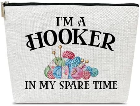 Crochet Gifts Makeup Bag for Crocheters Lovers, Crochet accessories