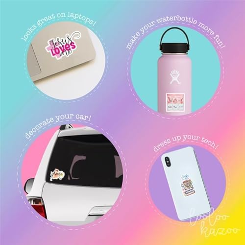 Jesus Stickers, Jesus Faith Sticker Pack Gifts for Adults Teens Kids, 50PCS Christian Jesus Stickers for Water Bottles Laptops Suitcases Skateboards Guitar