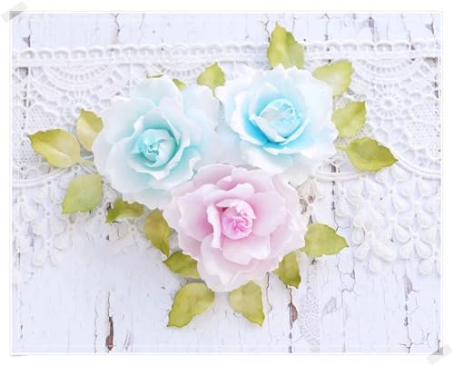 Scrapbooking Die-Cuts for Card Making, Christmas Metal Cutting Dies, Paper Craft Punch Template, Background Embossing Stencils, DIY Album Décor (Flower E)