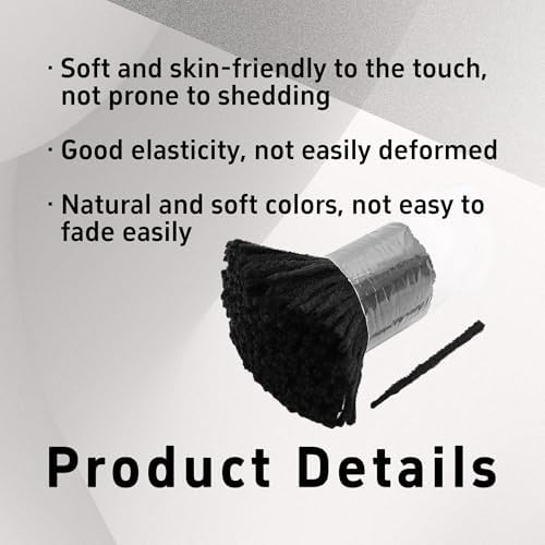 pson 6 Rolls 2.36 Inch Latch Hook Yarn, Precut Craft Yarn for DIY Rug Making, Crochet Tapestry, Pillow Covers and Knotted Handcraft Project(Black)