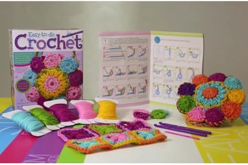 4M Easy-to-Do Crochet Kit - DIY Knitting Set for Beginners & Kids Ages 8+
