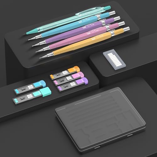Mr. Pen- Pastel Mechanical Pencil Set, 5 Mechanical Pencils (0.3, 0.5, 0.7