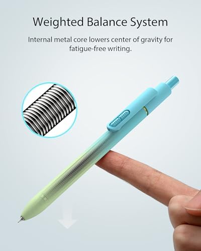Hiacry 16 Pack Gel Pens, Quick-Dry Black Ink-0.7mm Fine Point Fidget Pens