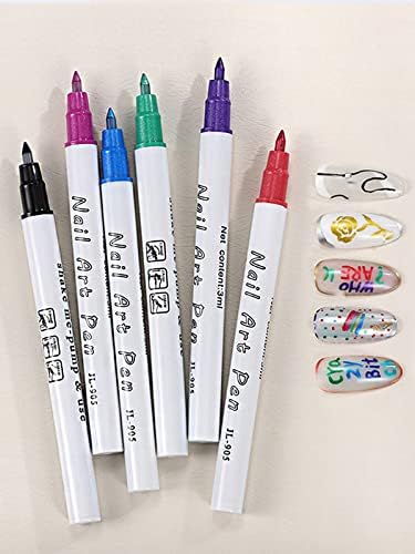 12 Color 3D Nail Art Pens Kalolary Nail Art Markers Graffiti Dotting Pen