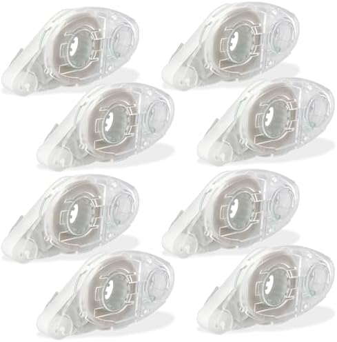 AdTech 05674 Permanent Crafter's Tape Refills, Pack of 8, Clear