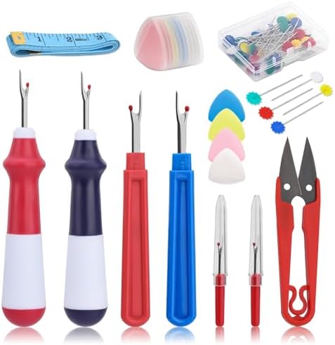 SOCNITC 68 Pcs Seam Ripper Tool Kit Stitch Rippers with Tailors Chalk