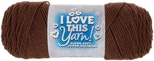 Hobby Lobby I Love This Yarn, 100% Acrylic, 160 Brown, Set of 2