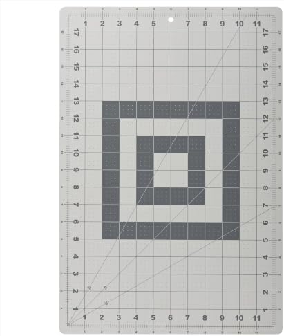 18" x 24" Double-Sided Self Healing Rotary Cutting Mat, Gray (12” x 18”)
