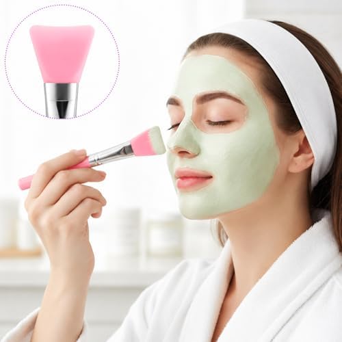 14PCS Silicone Makeup Brush Resin Brush Applicator Silicone Brushes for Crafts Face Mask Applicator for Cream Makeup Products and Epoxy Art Crafting, Paint Brushes for Epoxy
