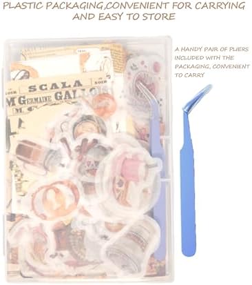 Vintage Scrapbooking Supplies Kit – Scrapbooking Supplies Vintage, Vintage Book Pages & Ephemera, Washi Stickers & Paper for DIY Junk Journals, Collage Art, Memory Albums, and Gift Decoration