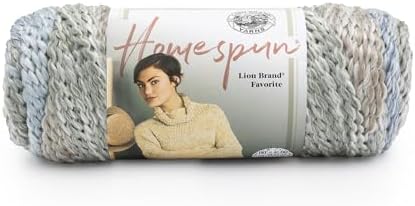 Lion Brand Yarn 790-225 Homespun Yarn, Beachside Stripes