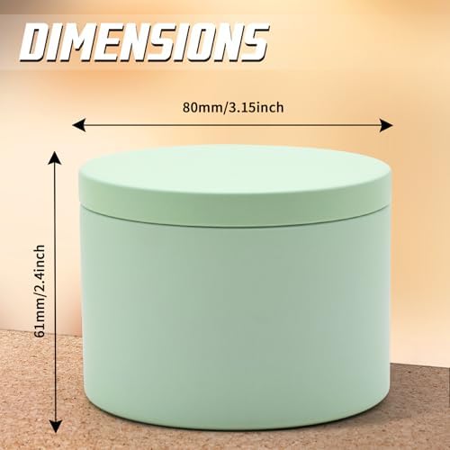 24-Pack 8oz Candle Tins with Lids, Metal Candle Jars for Candle Making, Empty Containers Vessels Bulk for Small Business & Beginners DIY Storage -Green