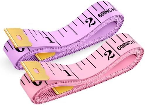 iBayam Pink Tape Measure, Soft Ruler Measuring Tape, Pastel Pink, Purple